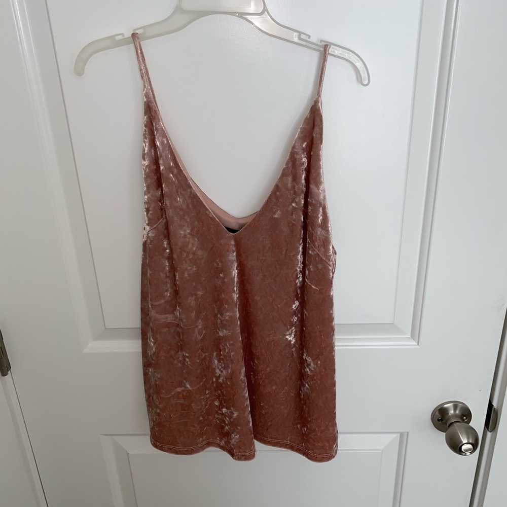 Velvet pink tank